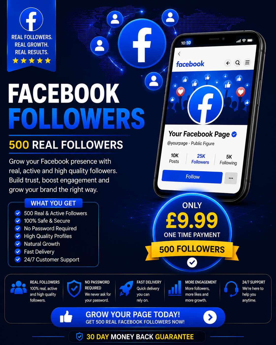 500 Facebook followers package