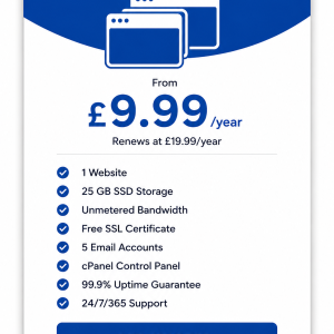 Starter Hosting Plan – Perfect for Small Websites